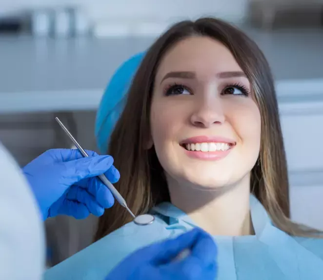 Smiling patient